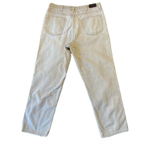 Flannel Lined L. L. Bean Double L Tan Jeans Size 35 x 30 - Picture 2 of 12